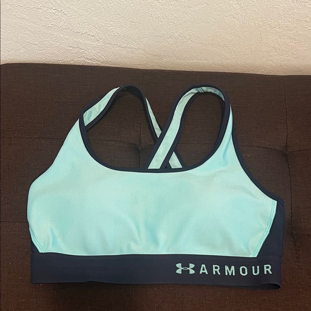 #1220+Under Armour Women's Light Blue Sports Bra
